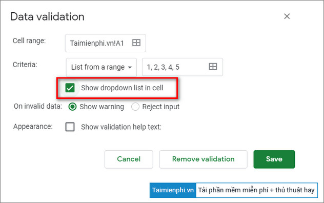 tao menu danh sach tha xuong trong google sheets 2 tao menu danh sach tha xuong trong google sheets 2