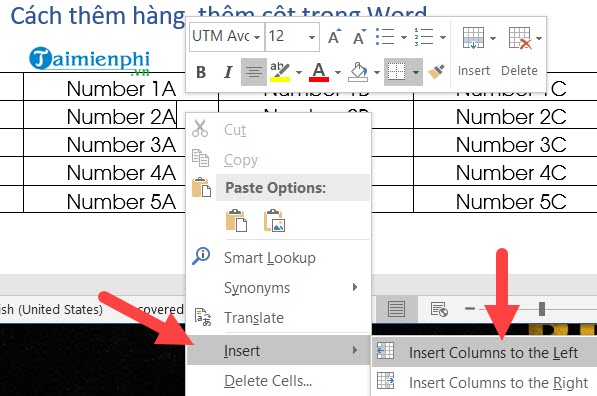 them cot trong Word 3 them cot trong Word 3