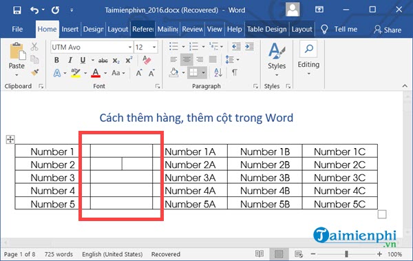 them cot trong Word 4 them cot trong Word 4