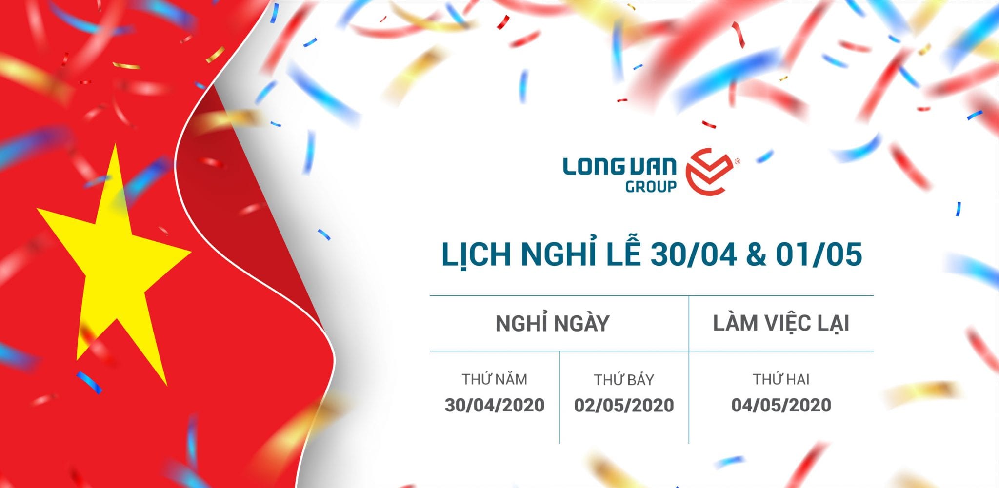 THÔNG BÁO LỊCH NGHỈ LỄ 304 VÀ 0105 NĂM 2022