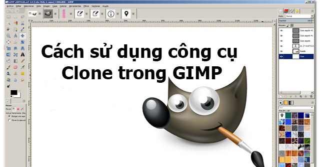 Cach su dung cong cu Clone trong GIMP Cach su dung cong cu Clone trong GIMP