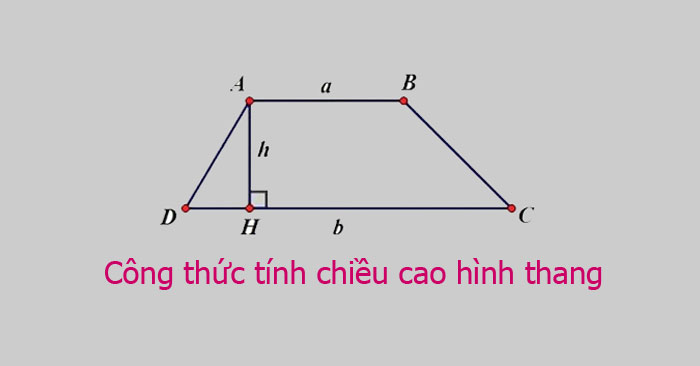 Cong thuc tinh chieu cao hinh thang thuong vuong can Cong thuc tinh chieu cao hinh thang thuong vuong can