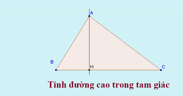 Cong thuc tinh duong cao trong tam giac thuong can Cong thuc tinh duong cao trong tam giac thuong can