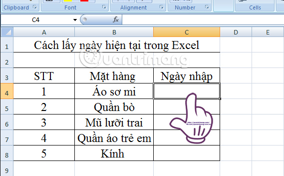 Excel chen ngay to hop phim Excel chen ngay to hop phim