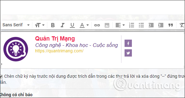 Gmail tao chu ky 32 Gmail tao chu ky 32