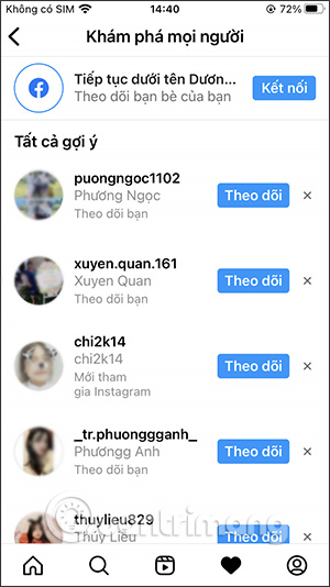 Instagram tat goi y theo doi tai khoan 9 Instagram tat goi y theo doi tai khoan 9