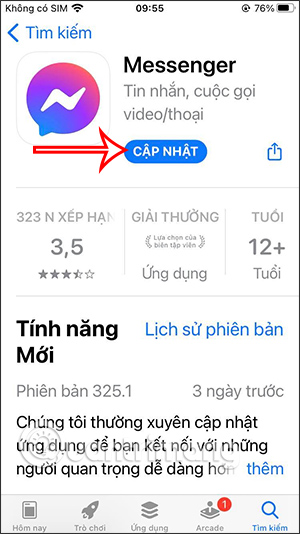 Messenger cap nhat iPhone Android 10 Messenger cap nhat iPhone Android 10