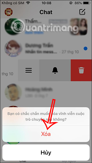 Messenger xoa nhom 5 Messenger xoa nhom 5