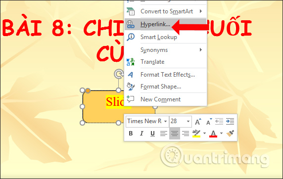 PowerPoint tao lien ket slide 8 PowerPoint tao lien ket slide 8