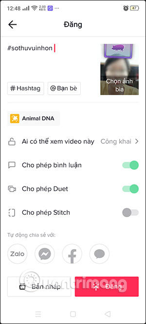 TikTok hieu ung DNA Animal 6 TikTok hieu ung DNA Animal 6