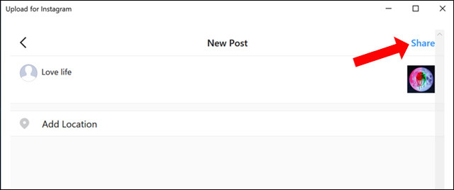 Upload for Instagram windows 10 share Upload for Instagram windows 10 share