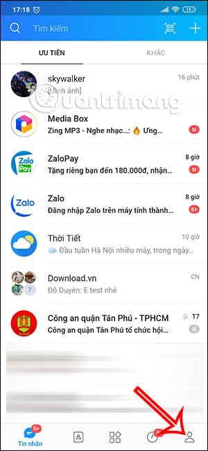 Zalo bat thong bao goi nho 1 Zalo bat thong bao goi nho 1