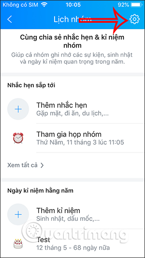 Zalo nhom tao lich hen 13 Zalo nhom tao lich hen 13