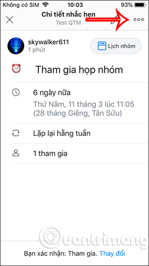 Zalo nhom tao lich hen 9 Zalo nhom tao lich hen 9