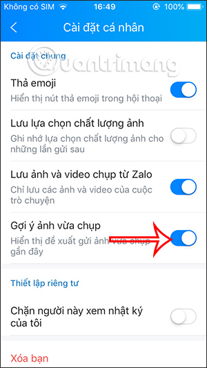 Zalo tat goi y anh chup 4 Zalo tat goi y anh chup 4
