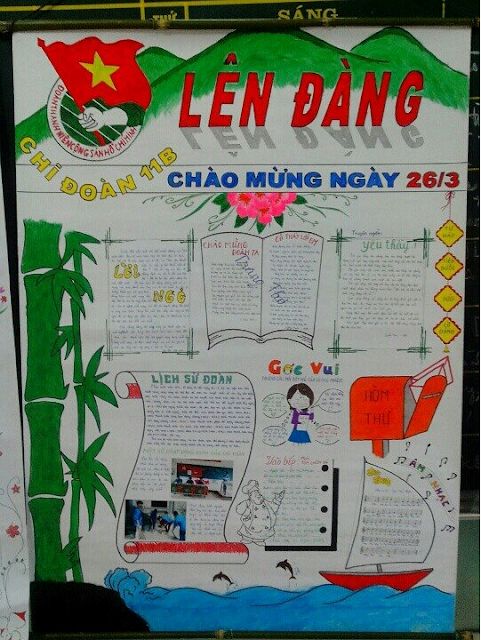 làm báo tường ngày 26-3