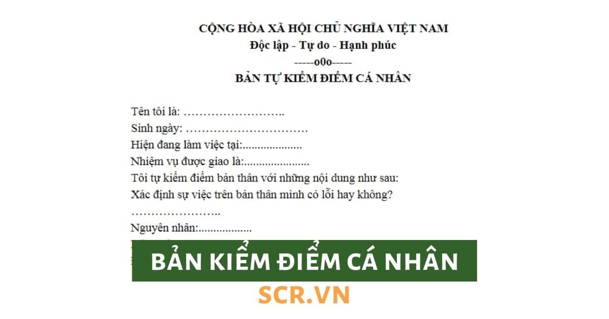 Bản Kiểm Điểm Học Sinh 2022❤️ Mẫu Kiểm Điểm Chuẩn