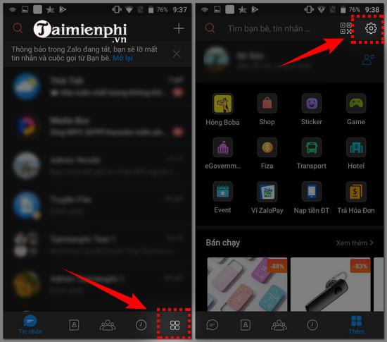 cach bat giao dien toi tren zalo cho android 5 cach bat giao dien toi tren zalo cho android 5
