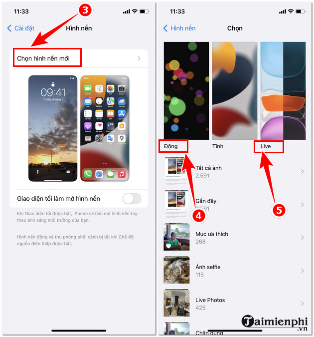 cach cai dat hinh nen dong tren iphone 2 cach cai dat hinh nen dong tren iphone 2