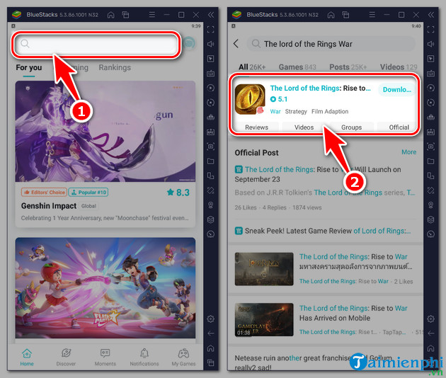 cach choi the lord of the rings war tren pc bang bluestacks 2 cach choi the lord of the rings war tren pc bang bluestacks 2