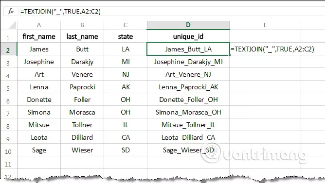 cach dung ham textjoin trong excel 1 cach dung ham textjoin trong excel 1