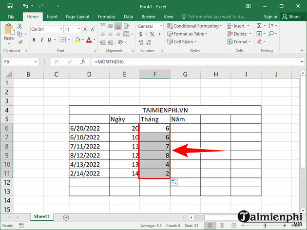 cach tach ngay thang nam trong excel 4 cach tach ngay thang nam trong excel 4