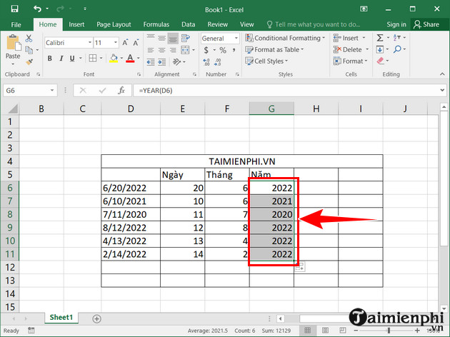 cach tach ngay thang nam trong excel 6 cach tach ngay thang nam trong excel 6