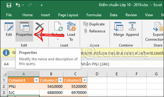 chen du lieu web vao Excel 9 chen du lieu web vao Excel 9