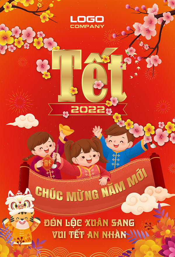 Hình nền tết 2022 cute cho điện thoại