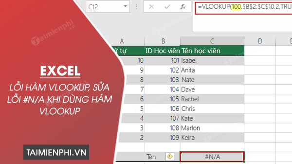 loi ham vlookup sua loi ham vlookup trong excel 0 loi ham vlookup sua loi ham vlookup trong excel 0