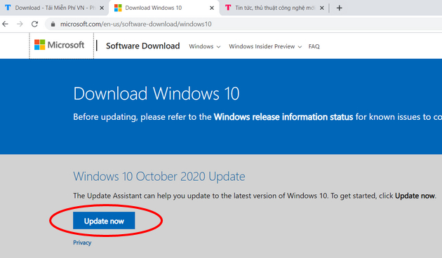 windows 10 update len phien ban moi windows 10 update len phien ban moi