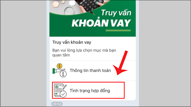 Kiểm tra trạng thái hợp đồng