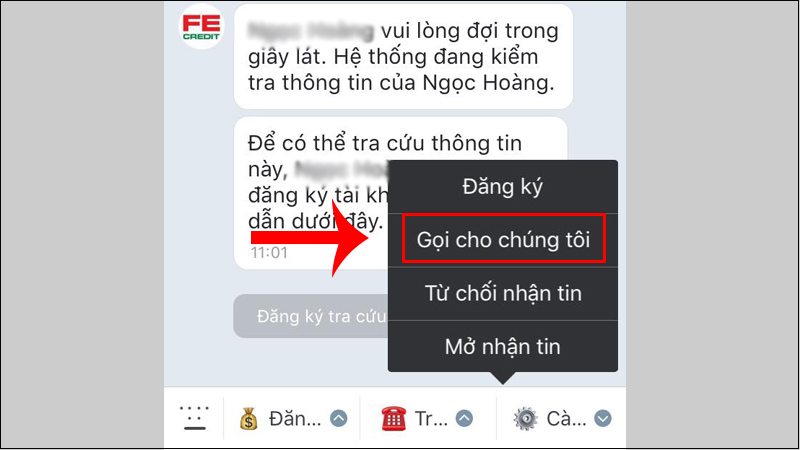 Gọi cho nhân viên tư vấn nếu bạn cần thông tin