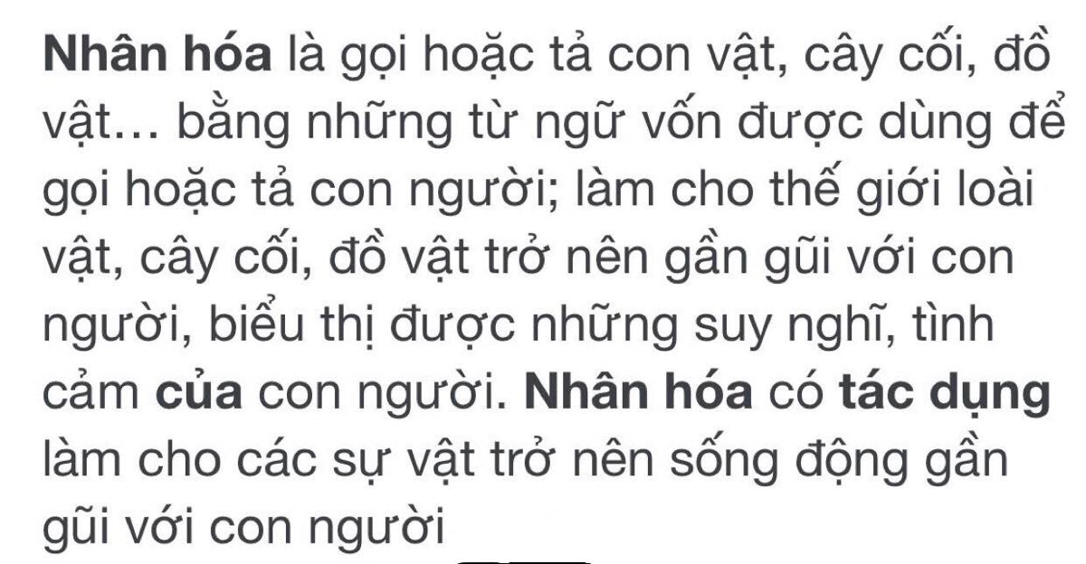 Tác dụng của phép nhân hóa là gì? - Wang Eunha