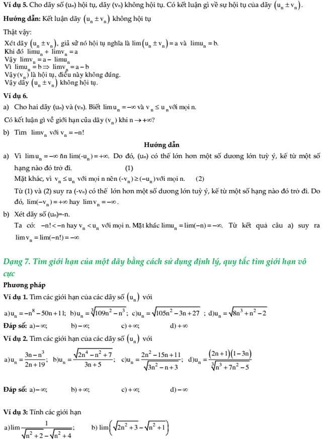 9 phan loai va bai tap chuyen de gioi han 9 phan loai va bai tap chuyen de gioi han