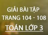 Giai bai tap trang 104 105 106 107 108 SGK Giai bai tap trang 104 105 106 107 108 SGK