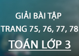 Giai bai tap trang 75 76 77 78 SGK Toan Giai bai tap trang 75 76 77 78 SGK Toan