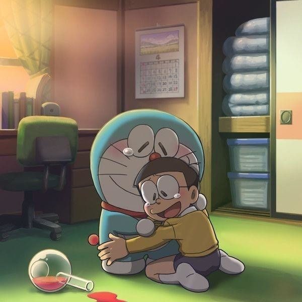 hình ảnh doraemon buồn