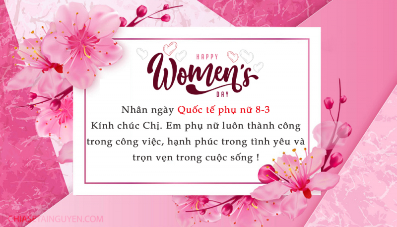 Bài văn hay viết về ngày 8/3 ( số 13)