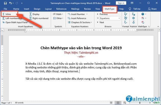 cach chen mathtype vao van ban trong word 2019 7 cach chen mathtype vao van ban trong word 2019 7