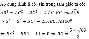 Cách giải bài tập về Định lí Cô-sin trong tam giác cực hay, chi tiết - Toán lớp 10