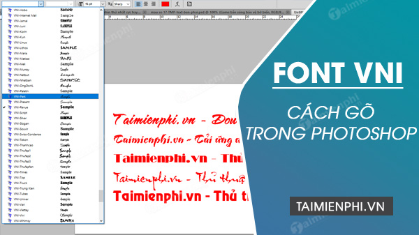 cach go font vni trong photoshop cach go font vni trong photoshop