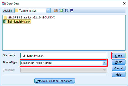 cach import du lieu tu excel vao spss 1 cach import du lieu tu excel vao spss 1