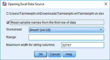 cach import du lieu tu excel vao spss 2 cach import du lieu tu excel vao spss 2