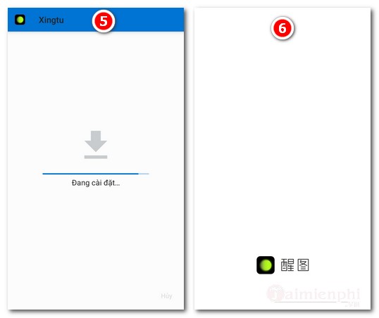 Cách cài đặt ứng dụng xingtu.
