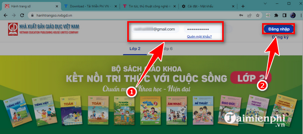 Cách tải giáo án điện tử Hành trang số