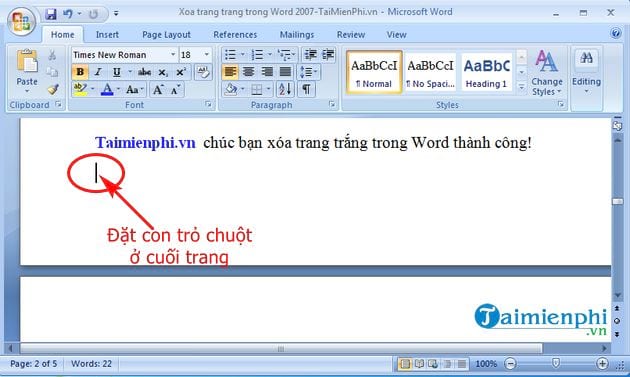 cach xoa trang trang trong word 2007 1 cach xoa trang trang trong word 2007 1