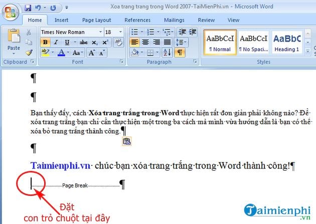 cach xoa trang trang trong word 2007 4 cach xoa trang trang trong word 2007 4