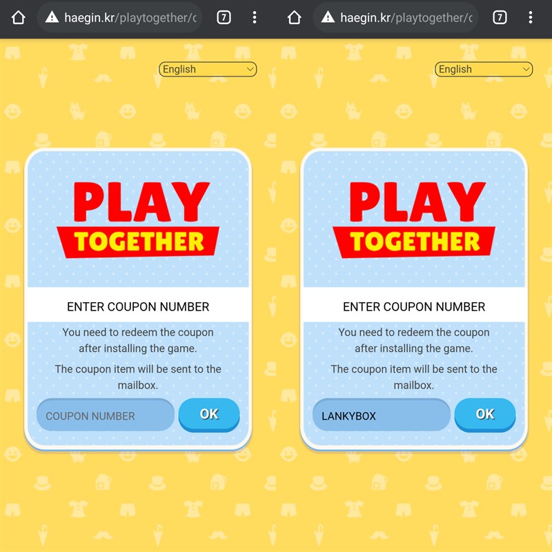 Code Play Together 2022 tháng 6 mới nhất