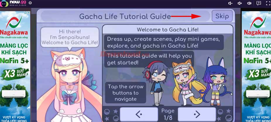 Cách chơi gacha life online trên nowgg  trường thpt phạm hồng thái